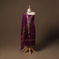 Ilkal kasuti embroidery cotton 3pc unstitched dress