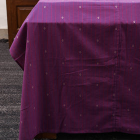 Purple - jacquard with bagh patch cotton bedsheet set 14