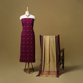 Jacquard cotton 2pc unstitched dress material