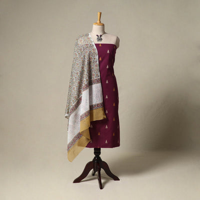 Jacquard cotton 2pc unstitched dress material