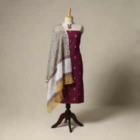 Jacquard cotton 2pc unstitched dress material