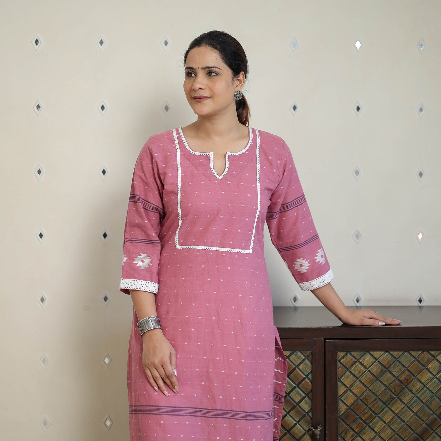Buy Elegant Jacquard Kurta for Women Online in India 