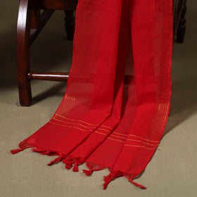 Purple Jacquard Cotton Dress Material with Jewellery Set