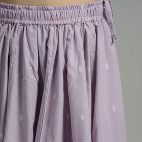 Purple Jacquard Patchwork 24 Kali Cotton Long Skirt