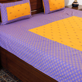 Buy Jacquard Cotton Double Bed Cover with Pillow Covers l iTokri.com