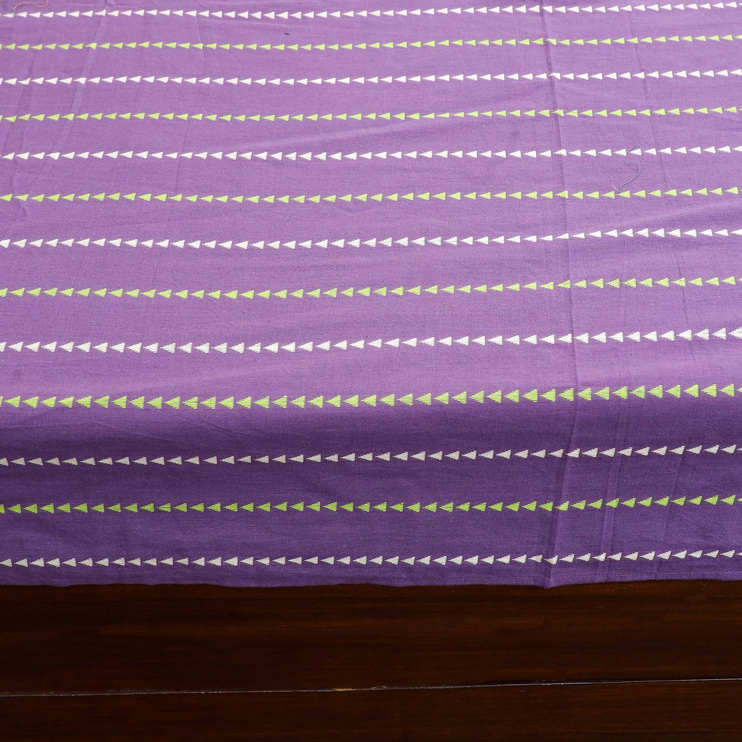 Buy Jacquard with Sanganeri Patch Cotton Bedsheet Set