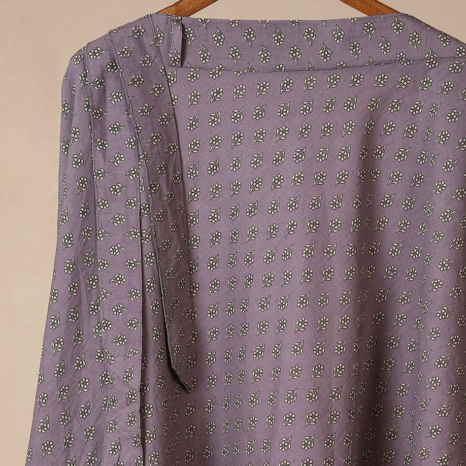 Purple - jaipur cotton wrap around skirt 51 - handcrafted