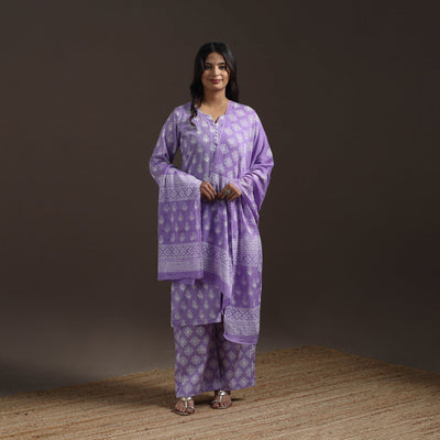 Jaipur hand cotton suit set with dupatta for women 03
