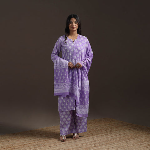 Jaipur hand cotton suit set with dupatta for women 03