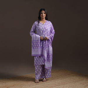 Jaipur hand cotton suit set with dupatta for women 03