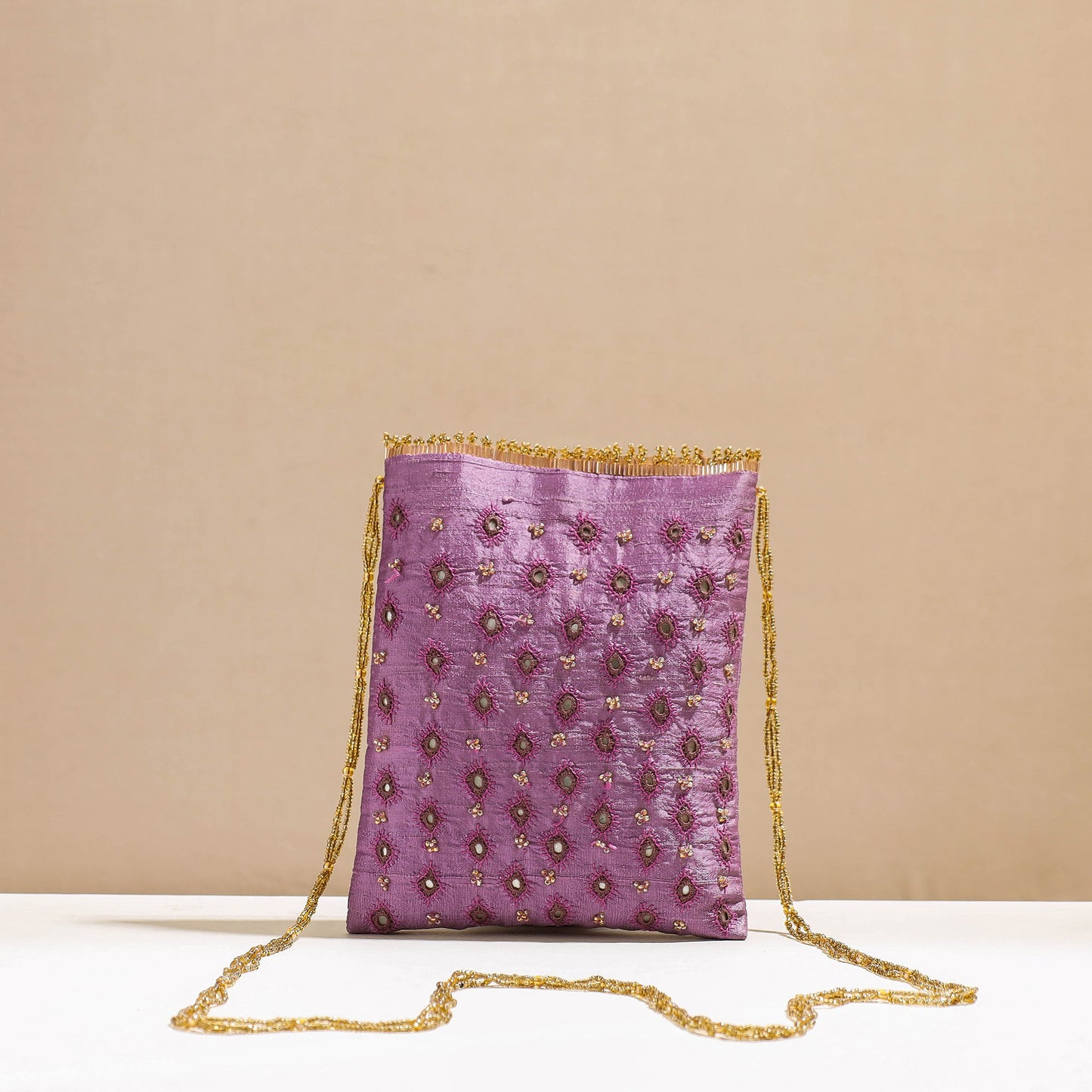  Kala Raksha Rabari Hand Embroidery Sling Bag 