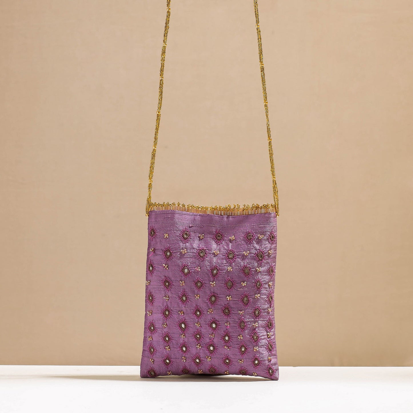  Kala Raksha Rabari Hand Embroidery Sling Bag 