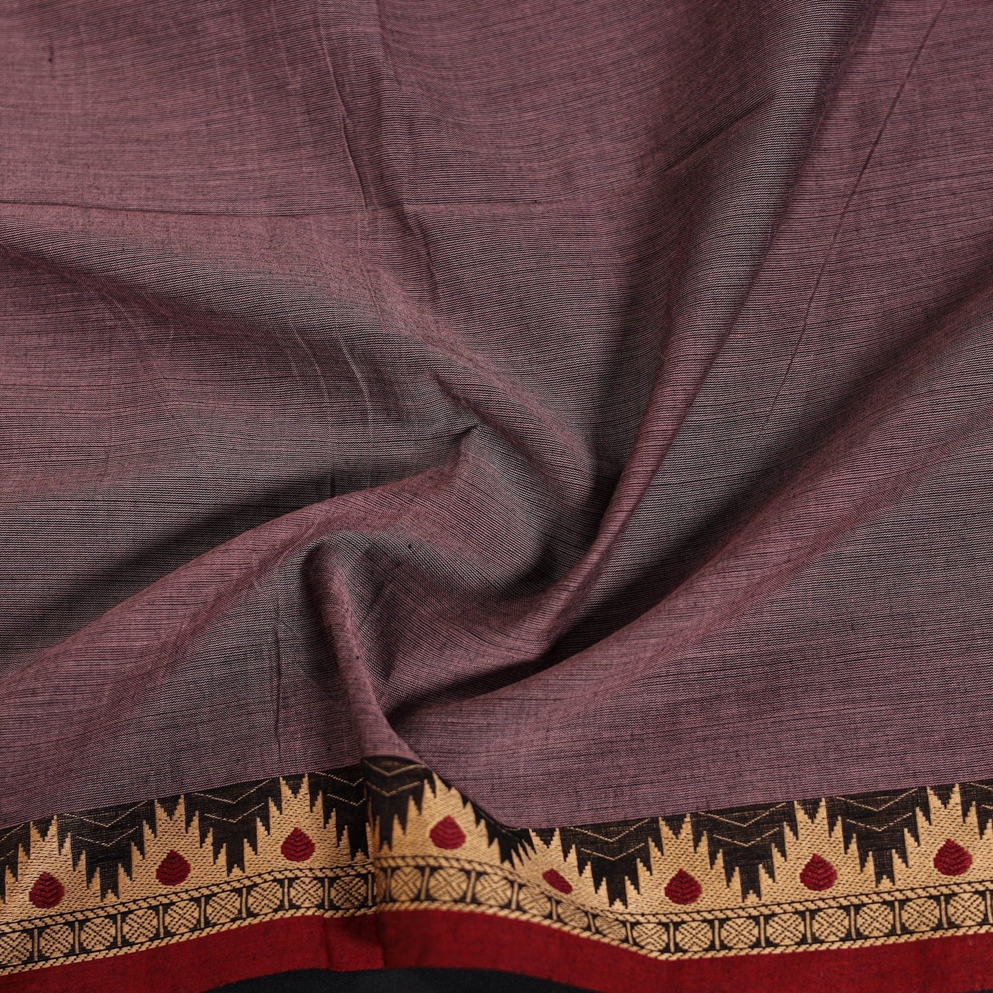 Kanchipuram cotton blouse piece 66 - handcrafted