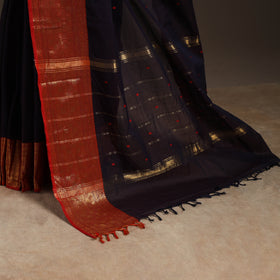 Purple - kandangi buti chettinad cotton saree with border