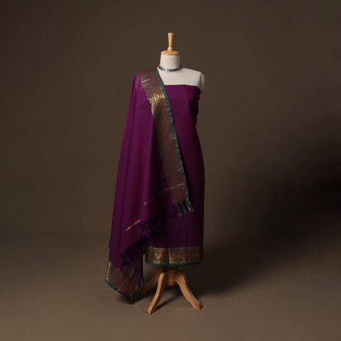 Kandangi chettinad cotton 2pc unstitched dress material 22