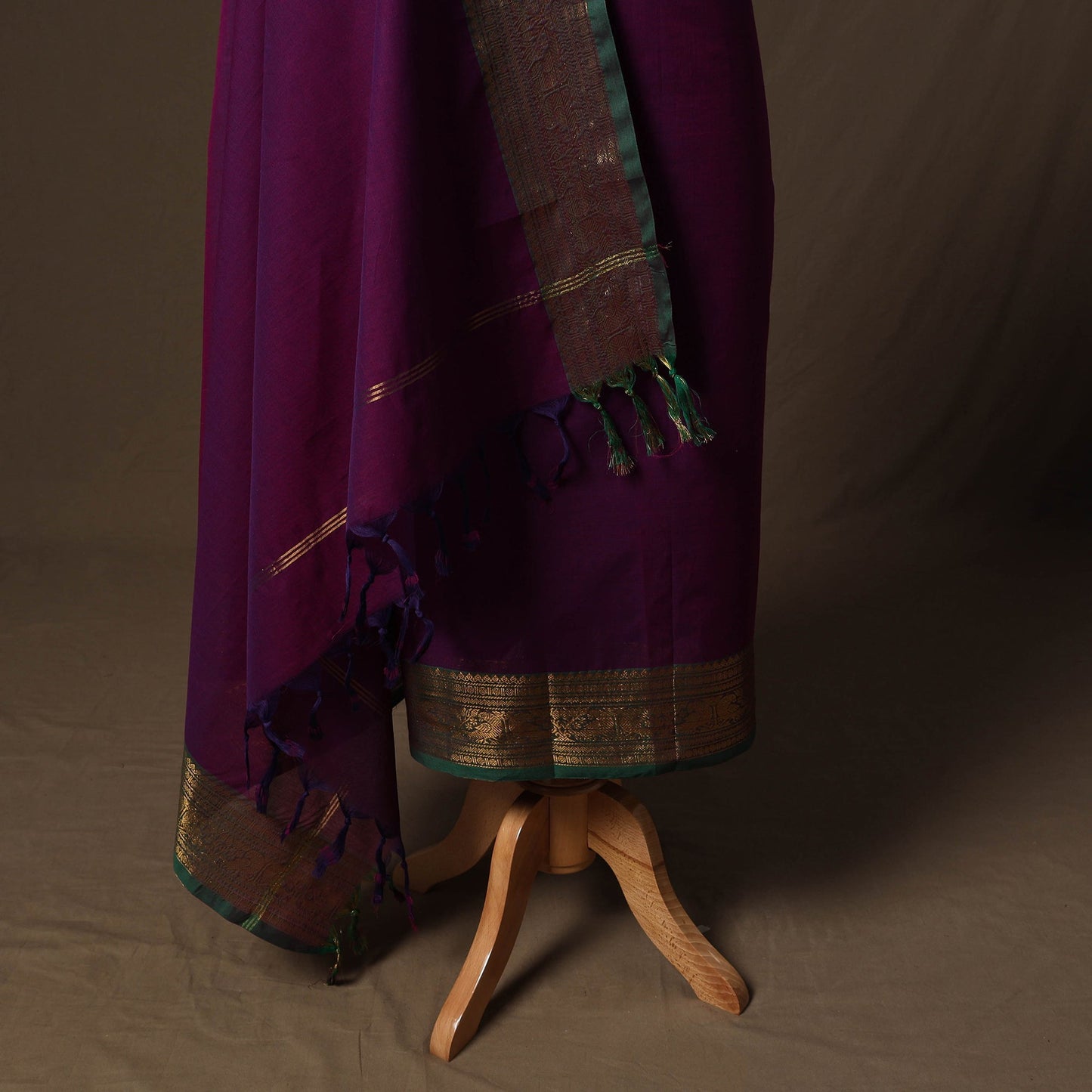 Kandangi chettinad cotton 2pc unstitched dress material 22