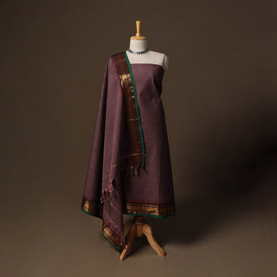 Kandangi chettinad cotton 2pc unstitched dress material 24