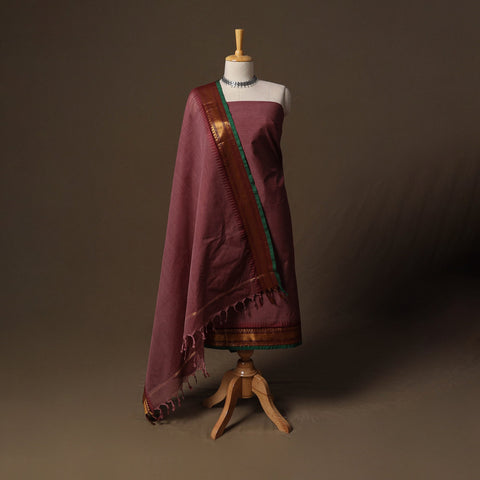 Kandangi chettinad cotton 2pc unstitched dress material 34