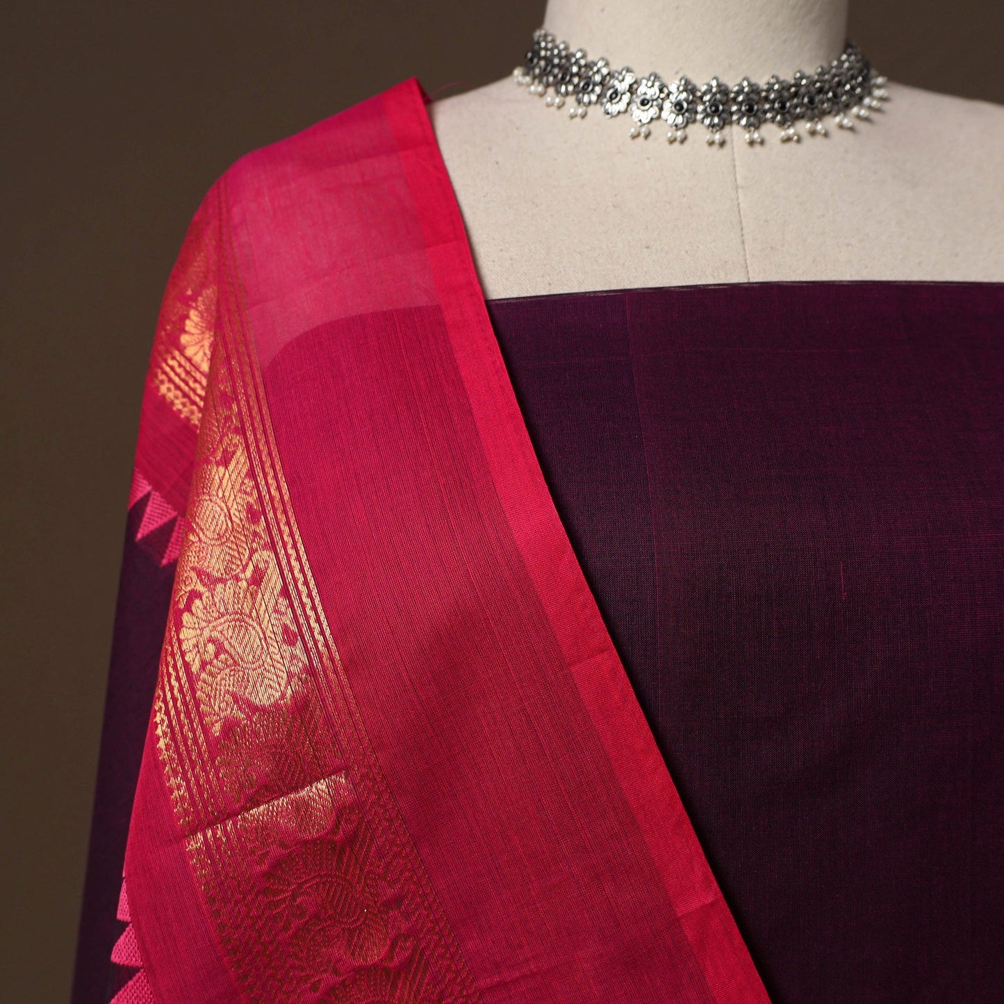 Kandangi chettinad cotton 2pc unstitched dress material 59