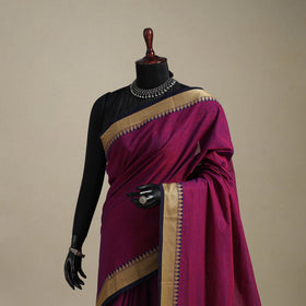 Purple - kandangi chettinad cotton saree with border 18