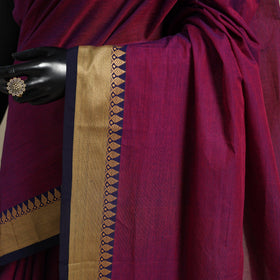 Purple - kandangi chettinad cotton saree with border 18