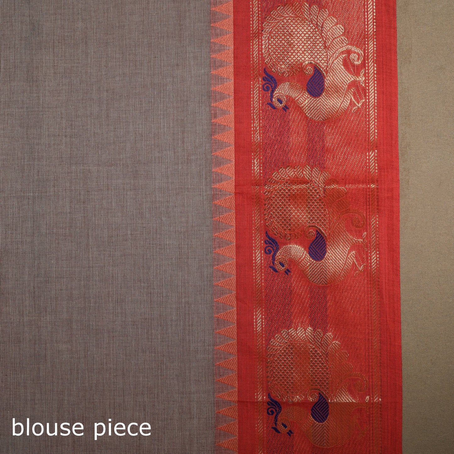 Purple Kandangi Chettinad Cotton Saree with Border