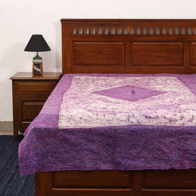 Kantha handwork cotton single hand batik bed sheet 11