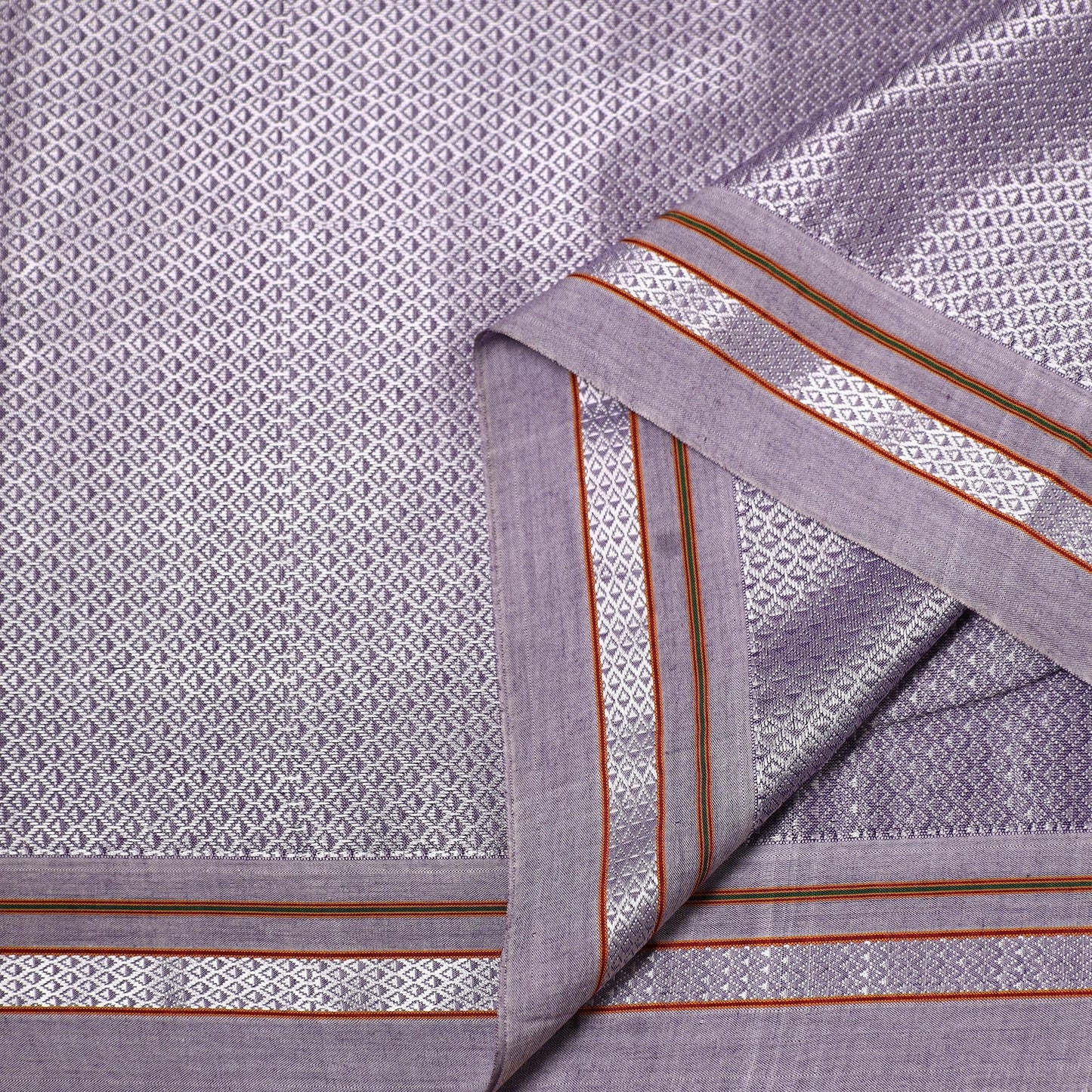 Karnataka weave cotton khun fabric 04 - handcrafted