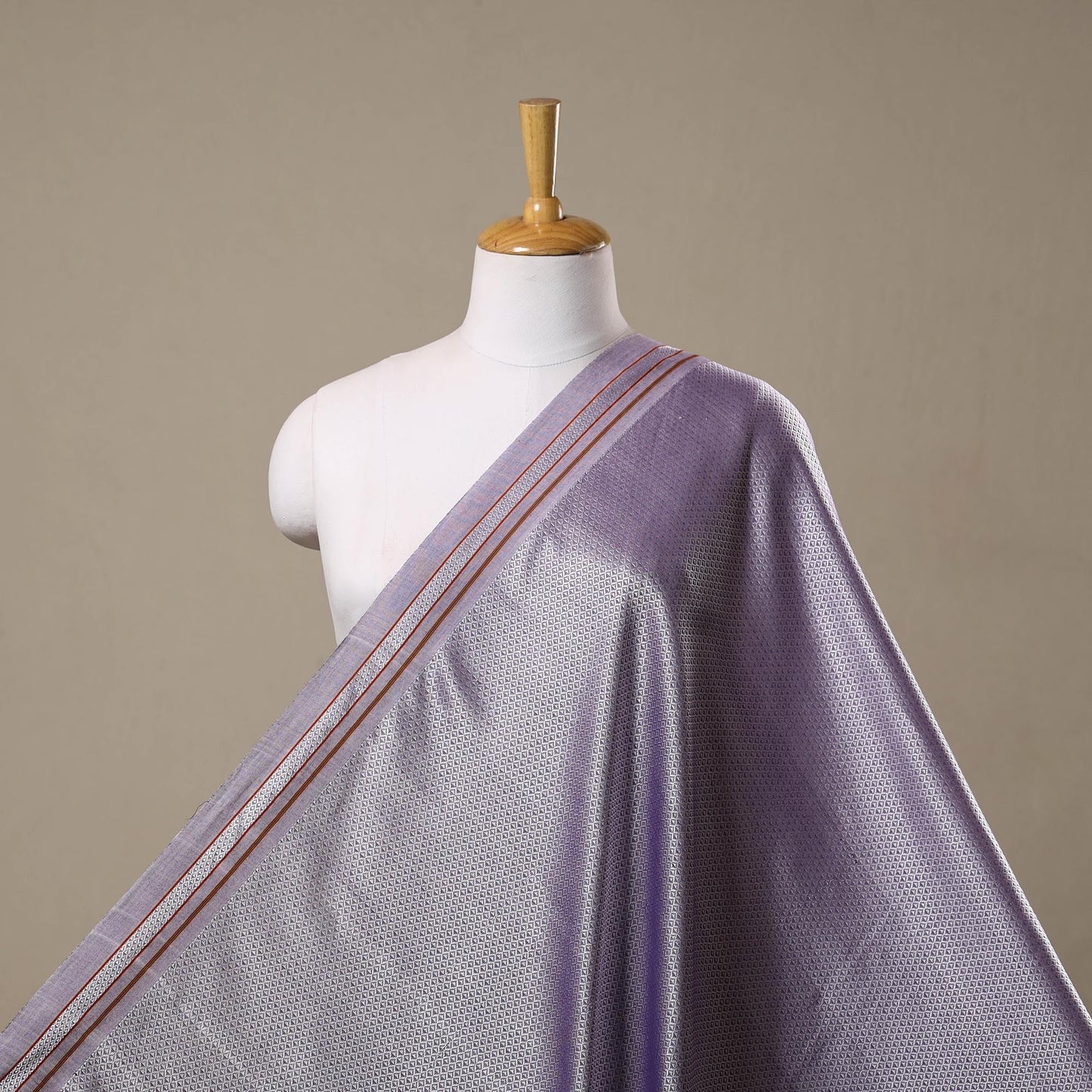 Karnataka weave cotton khun fabric 04 - handcrafted