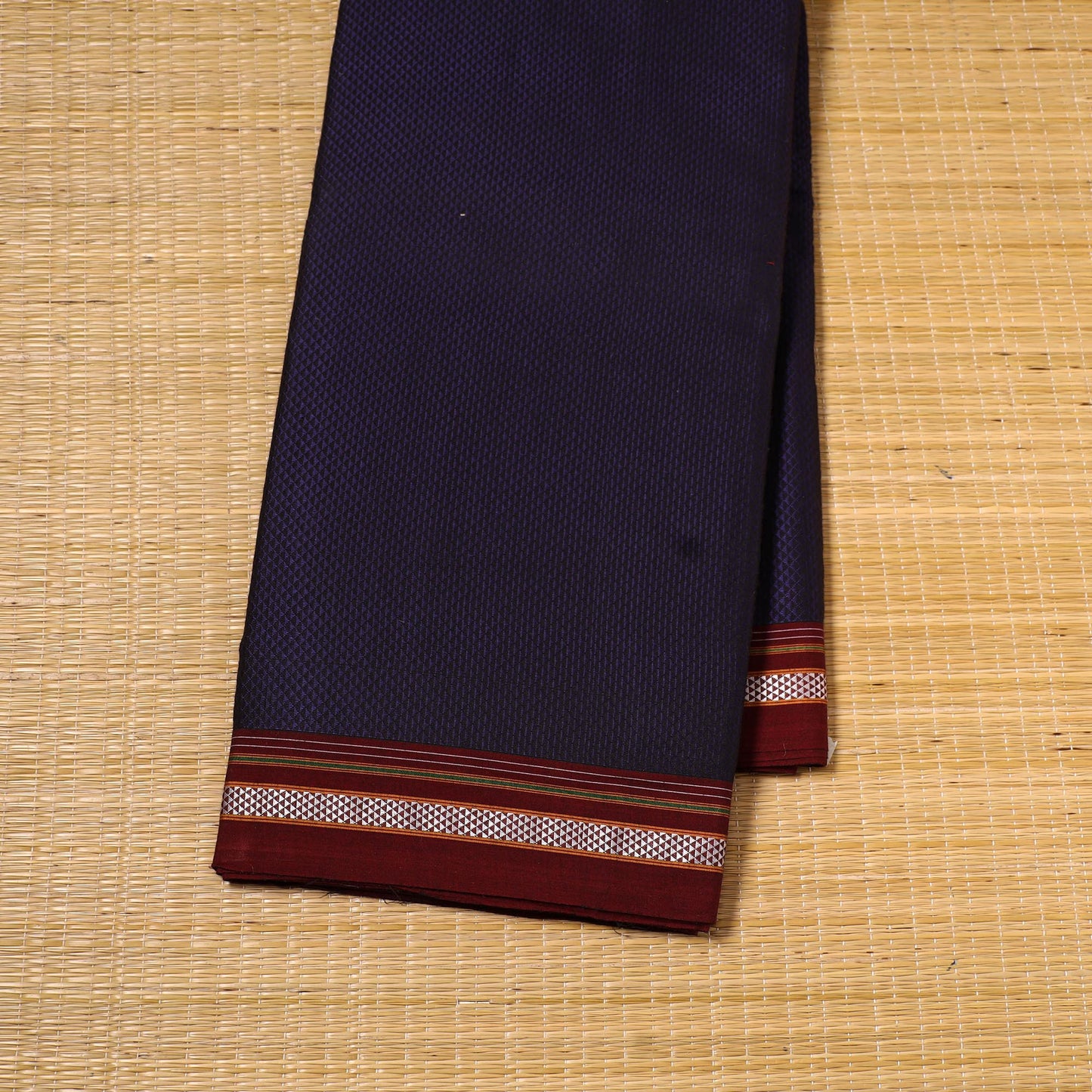 Karnataka weave cotton khun fabric 05 - handcrafted