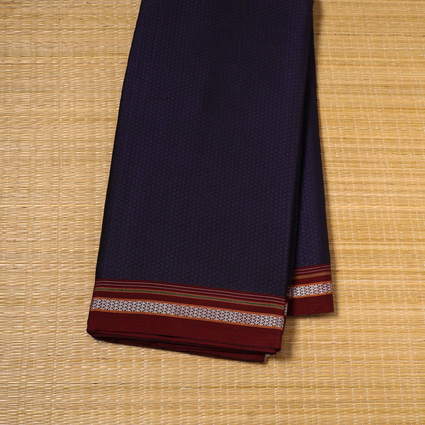 Karnataka weave cotton khun fabric 07 - handcrafted