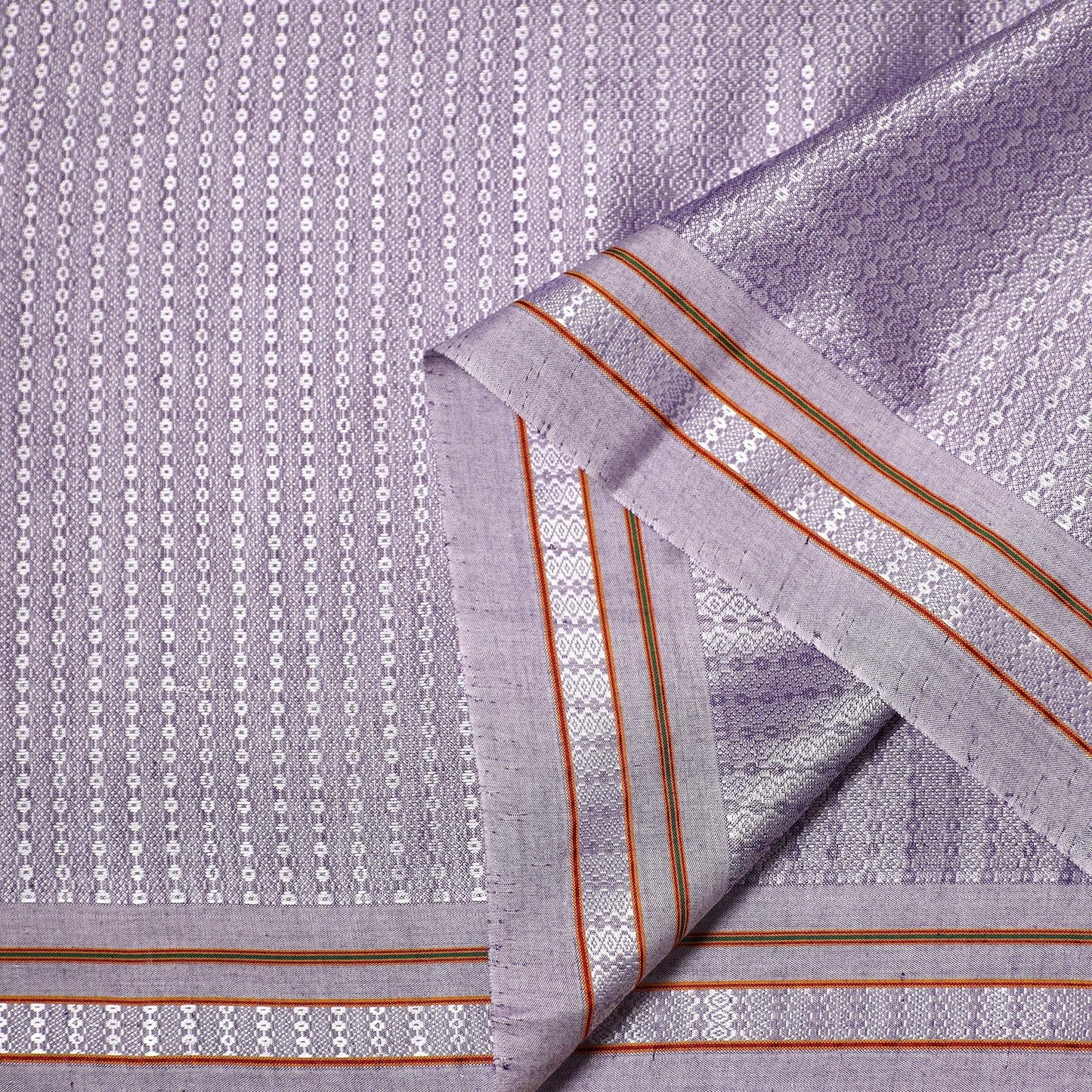 Karnataka weave cotton khun fabric 10 - handcrafted