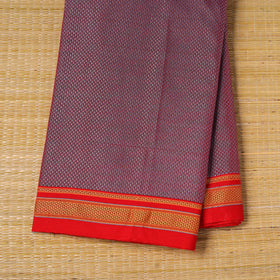 Purple - karnataka weave cotton khun fabric 11 - handcrafted