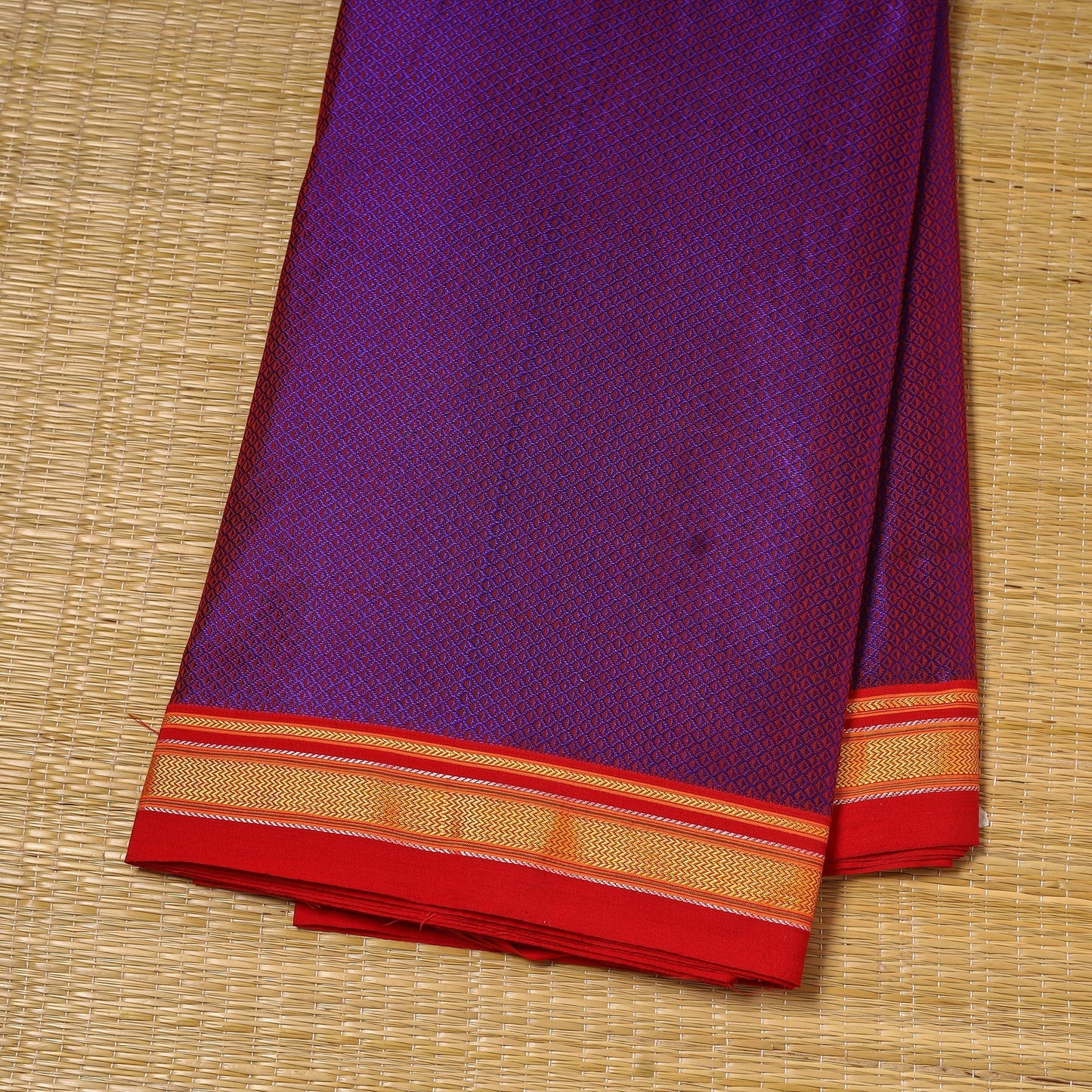 Karnataka weave cotton khun fabric 20 - handcrafted
