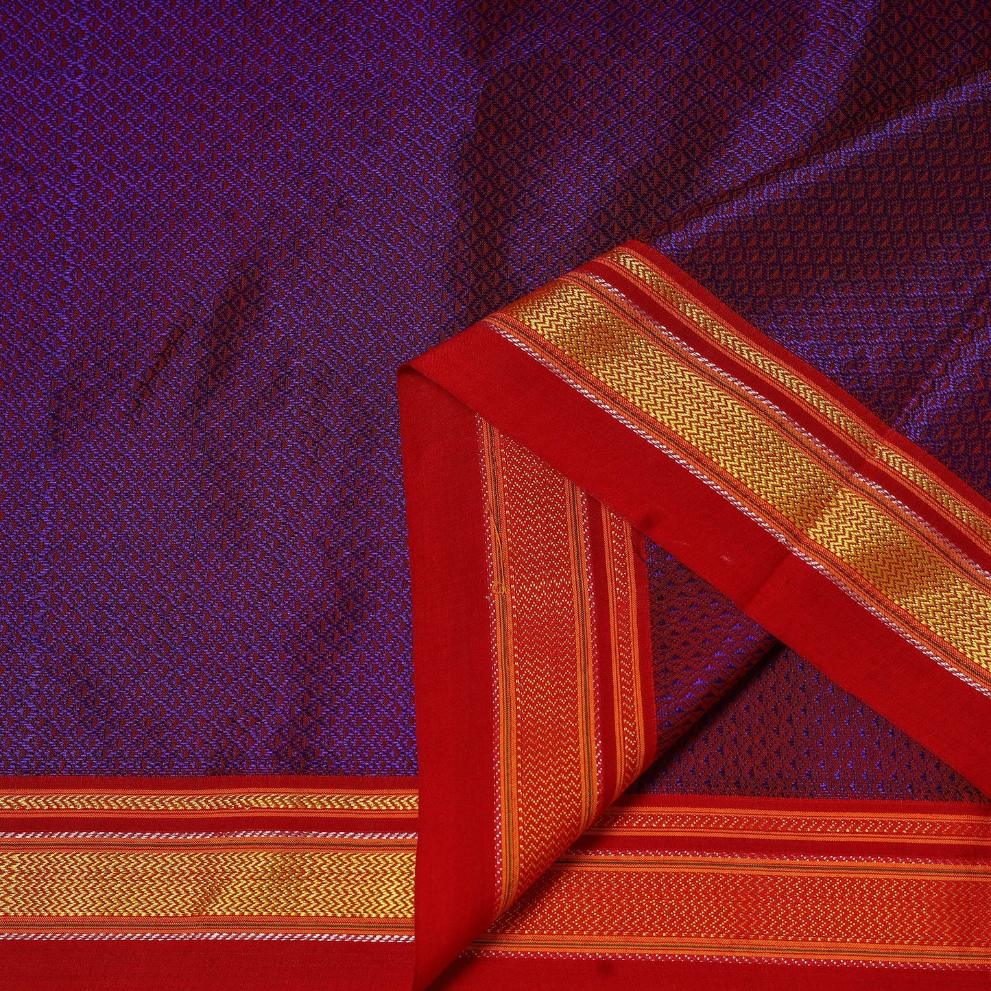 Karnataka weave cotton khun fabric 20 - handcrafted