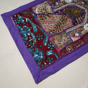 Khambadiya patchwork beadwork table runner (60 x 16 in) 08