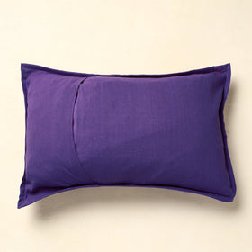  Purple Khambadiya Patchwork Cotton Pillow Cover (24 x 17 in) 05