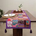 Khambadiya patchwork table runner (71 x 16 in) 02