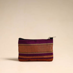  Purple Khun Fabric Quilted Coin Pouch
