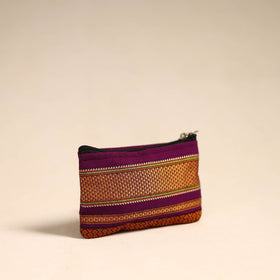  Purple Khun Fabric Quilted Coin Pouch