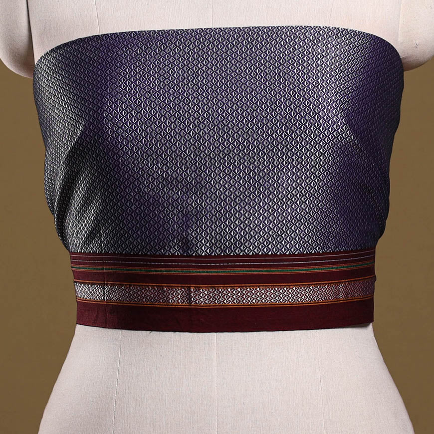 Khun weave cotton blouse piece 41 - handcrafted