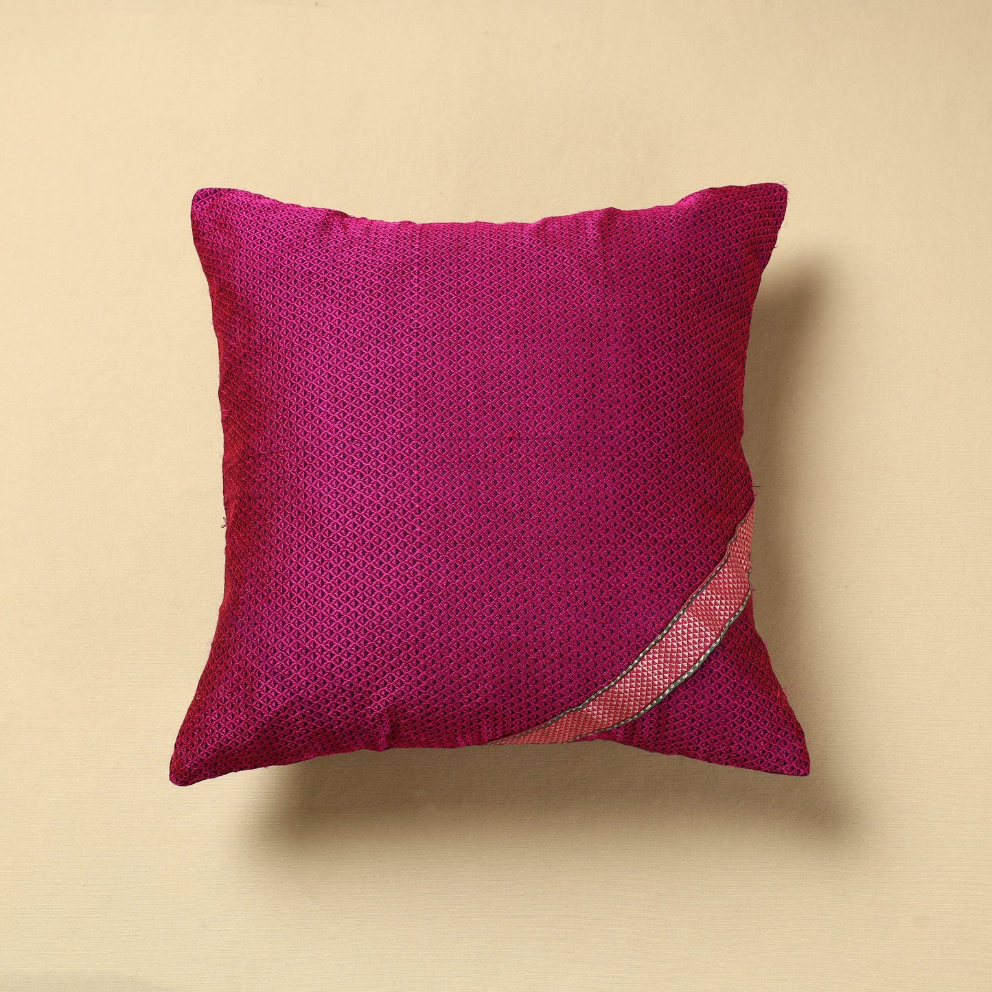  Khun Weave Cotton Cushion Cover (16 x 16 in) 
