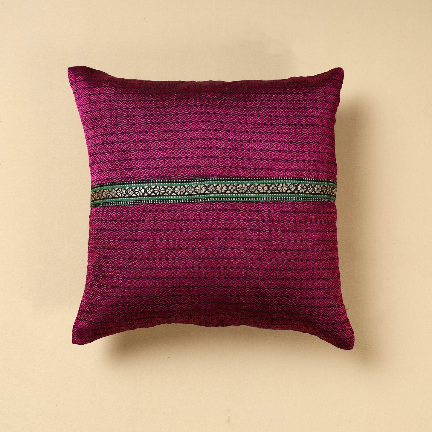  Khun Weave Cotton Cushion Cover (16 x 16 in) Online at iTokri.com