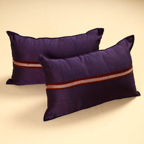Purple - Khun Weave Cotton Pillow Covers (Set of 2)