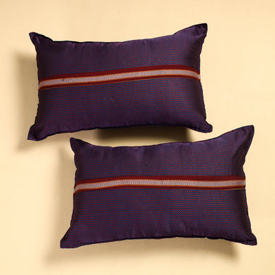 Purple - Khun Weave Cotton Pillow Covers (Set of 2)