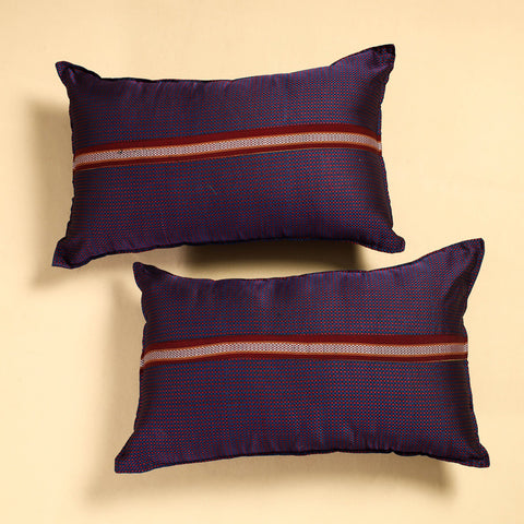 Purple - Khun Weave Cotton Pillow Covers (Set of 2)