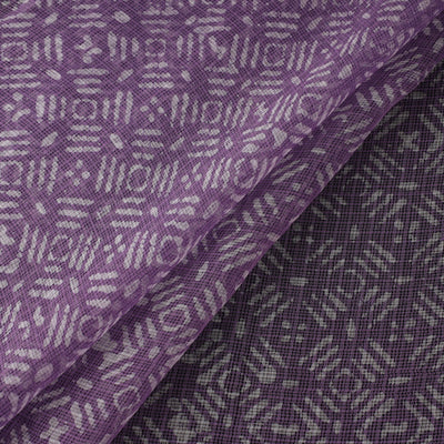 Kota doria cotton hand block batik print fabric 01