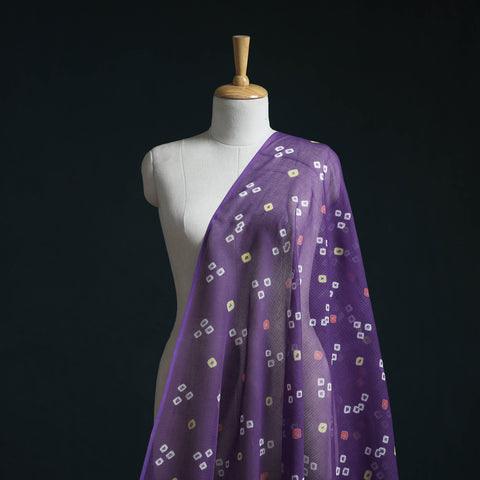 Kota doria cotton tie-dye bandhani fabric 01 - handcrafted