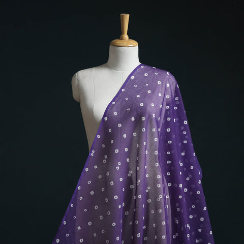 Kota doria cotton tie-dye bandhani fabric 10 - handcrafted