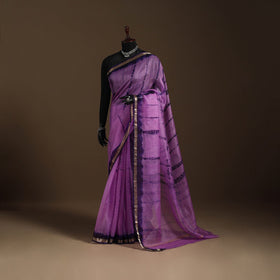 Purple - kota doria silk tie-dye shibori saree 03